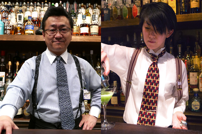 Mr Hidetsugu Ueno and Ms Kaori Kurakami from Bar High Five, Tokyo.