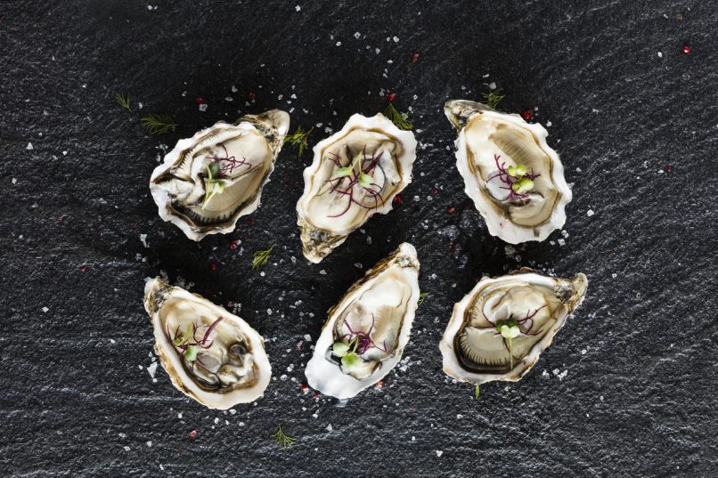 Imported oysters are a fine start to any meal.