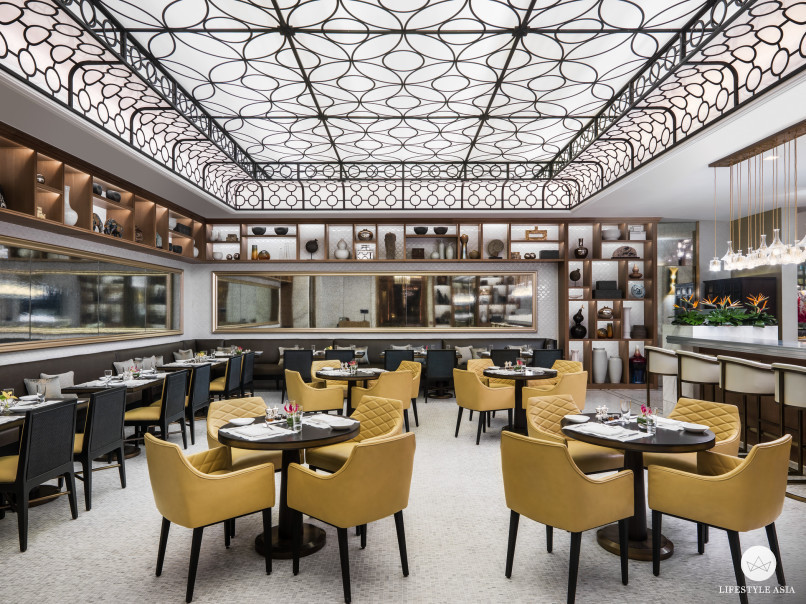 The Verandah is meant to evoke an outdoor garden space.